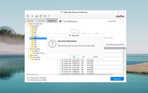 stellar data recovery save scan information